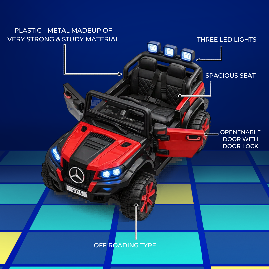 Baby Big Size Jeep Battery Operated dashboard and feature highlights