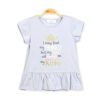 MY KING BLUE PEPLUM T-SHIRT