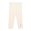 CREAM GLITTER RUFFLED TROUSERS
