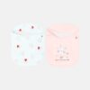 Pink Bunny & Hearts Bibs (2-Pack)