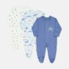 Ocean Friends Blue Sleepsuits Pk-3