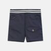 Navy Ribbed Waistband Short