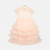 Pink Glitter Frock With Veil