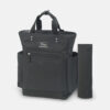 Baby Diaper Bag Pack Minimal Textured Black