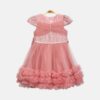 Ruched Tulle Party Frock - Dusty Rose