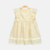 Girls Cream Daisy Frock