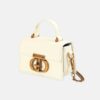 Cream Lock Bag