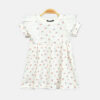 Girls White Cherry Print Tee