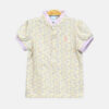 Girls Leopard Collar Tee