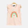 Girls Rainbow Pink Tee