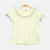 Girls Cream Polka Dot Tee