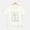 Girls Buttercream Mimifactory Studded Bow Tee