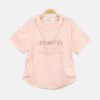 Girls Peach Colorful Mood Glitter Tee