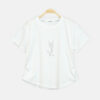 Girls White Midnight Star Studded Logo Tee