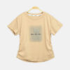 Girls Camel Side-Cinch Glitter Tee