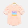 Peach Smile Puff Sleeve Top