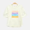 Cream Smile Stripe Tee
