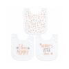 Soft Floral & Pink Bib Set (3-Pack)