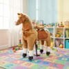 Traditional Rocking Horse RH-2012-2BROWN L-26" W-15" H-36"