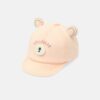 Pastel Peach Bear Ear Soft Hat 44 Cm