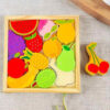 WOODEN TOY FRUIT PUZZLE