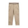 KHAKI STRIPED WAIST PANT