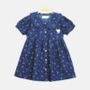 Navy Bow-Print Summer Frock