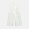White Wide-Leg Trousers