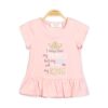 PINK ROYAL FAMILY PEPLUM T-SHIRT