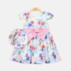 Pink Blossom Dress & Hat Set