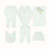 HELLO WORLD LAYETTE SET (WHITE) GIRL