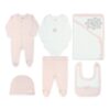 JUNGLE FRIENDS LAYETTE SET (MINT) GIRL