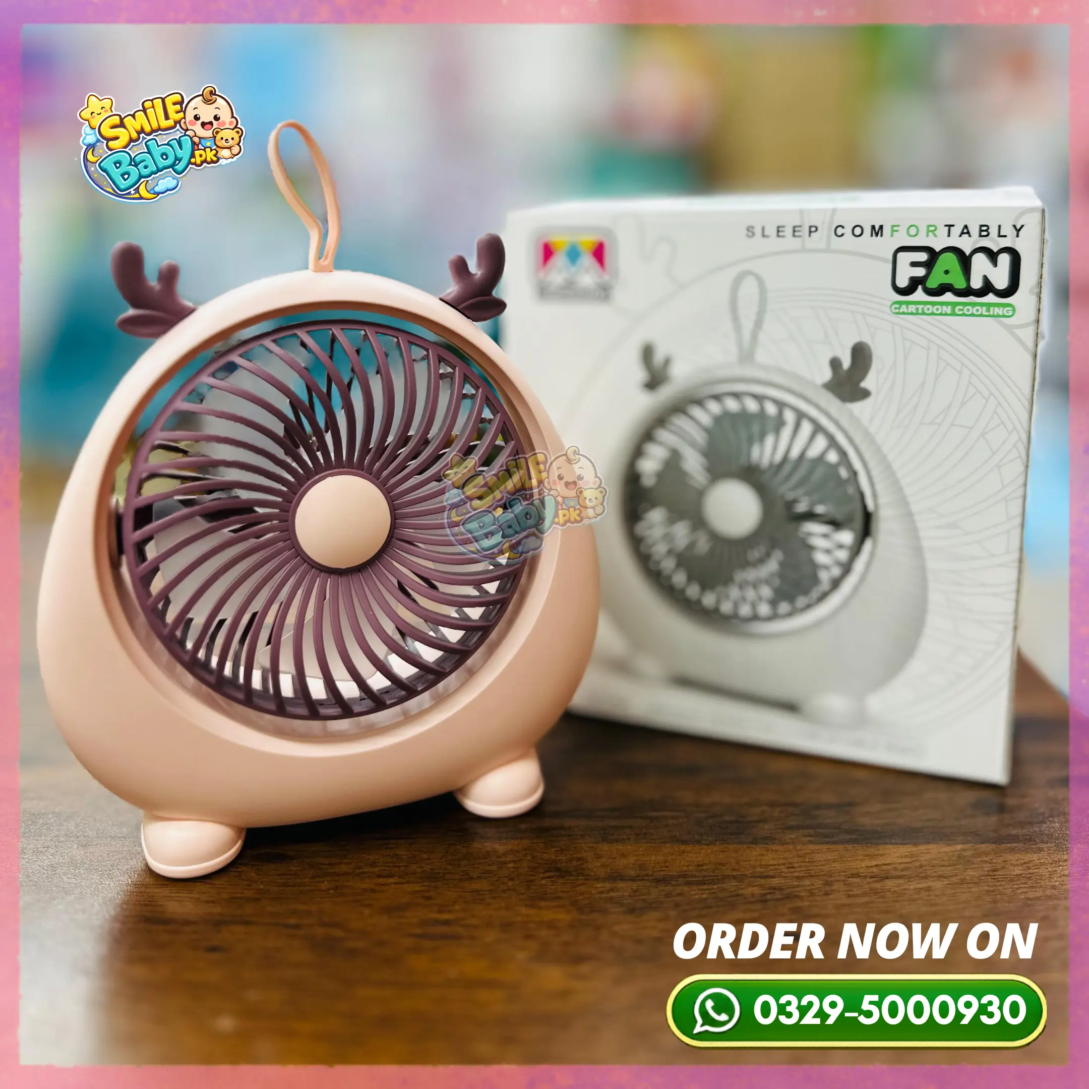 Fashion Hand Held and Hanging Mini Fan desktop use kids fan detail