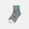BOY SOCKS BLUSH TEDDY STRIPE