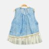 Blue Ruffle Top