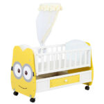 Junior Baby Cot Wood BC-008-2AK