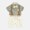 Olive Green Gentleman Romper