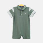 Green Armani Boy Romper