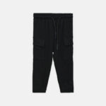 Boy Essential Black Cargo Pants