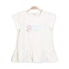 MOMMY'S MINI WHITE PEPLUM T-SHIRT
