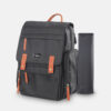TINNIES DIAPER BACKPACK – BLACK, HANDS-FREE COMFORT FOR MODERN MOMS