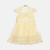 Ruched Tulle Party Frock - Lemon