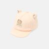 Peach Bear Ear Soft Hat 44 Cm