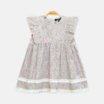 Girls Multicolor Floral Frock