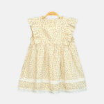 Girls Cream Daisy Frock