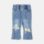 Girl Jeans Light Denim Blue Bow