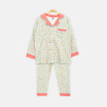 Girls' Vibrant Floral Garden Nightsuit