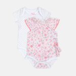 Pink Floral Romper Set