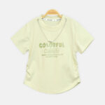 Girls Lemon Colorful Mood Glitter Tee