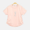 Girls Peach Midnight Star Studded Logo Tee